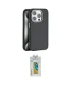 ieg™ iPhone 14 Pro Max Kılıf Zirve Modern Prime - Siyah Polymer Nano Ekran Koruyucu