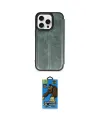 ieg™ iPhone 14 Pro Max Kılıf Zirve Yansıma Serisi - Siyah 18D Cam Ekran Koruyucu