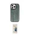 ieg™ iPhone 14 Pro Max Kılıf Zirve Yansıma Serisi - Siyah 6D Mat Seramik Hayalet Nano Ekran Koruyucu
