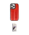 ieg™ iPhone 14 Pro Max Kılıf Zirve Yansıma Serisi - Siyah Bilvis 3D Mat Cam Ekran Koruyucu