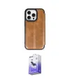 ieg™ iPhone 14 Pro Max Kılıf Zirve Yansıma Serisi - Siyah Bilvis 5in1 5D Magic Hayalet Cam Ekran Koruyucu