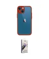 ieg™ iPhone 15 Kılıf Ahenk Çizgi Serisi - Siyah Bilvis 3D Mat Cam Ekran Koruyucu
