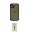 ieg™ iPhone 15 Kılıf Ahenk Çizgi Serisi - Siyah Polymer Nano Ekran Koruyucu