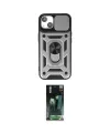 ieg™ iPhone 15 Kılıf Ahenk Klasik - Siyah 360 Mat Full Body Arka Koruyucu