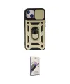 ieg™ iPhone 15 Kılıf Ahenk Klasik - Siyah Bilvis 3D Mat Cam Ekran Koruyucu