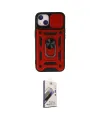 ieg™ iPhone 15 Kılıf Ahenk Klasik - Siyah Bilvis 3D Mat Cam Ekran Koruyucu
