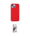ieg™ iPhone 15 Kılıf Ahenk Serisi - Siyah Bilvis 3D Mat Cam Ekran Koruyucu