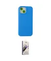ieg™ iPhone 15 Kılıf Ahenk Serisi - Siyah Bilvis 3D Mat Cam Ekran Koruyucu