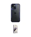 ieg™ iPhone 15 Kılıf Akış Çizgi Koleksiyonu - Siyah Bilvis 3D Mat Cam Ekran Koruyucu