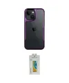 ieg™ iPhone 15 Kılıf Akış Çizgi Koleksiyonu - Siyah Polymer Nano Ekran Koruyucu
