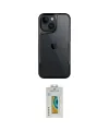ieg™ iPhone 15 Kılıf Akış Çizgi Koleksiyonu - Siyah Polymer Nano Ekran Koruyucu