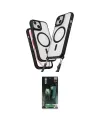 ieg™ iPhone 15 Kılıf Atlas Doku Koleksiyonu - Şeffaf 360 Full Body Arka Koruyucu