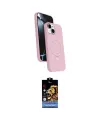 ieg™ iPhone 15 Kılıf İz Işık Koleksiyonu - Siyah Buffer Hayalet Cam Ekran Koruyucu