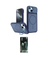ieg™ iPhone 15 Kılıf İz Modern Prime - Şeffaf 360 Full Body Arka Koruyucu