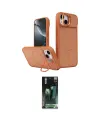 ieg™ iPhone 15 Kılıf İz Modern Prime - Siyah 360 Mat Full Body Arka Koruyucu
