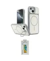 ieg™ iPhone 15 Kılıf İz Modern Prime - Siyah Polymer Nano Ekran Koruyucu
