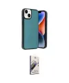ieg™ iPhone 15 Kılıf Kıvılcım Işık Serisi - Siyah Bilvis 3D Mat Cam Ekran Koruyucu