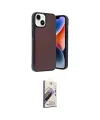 ieg™ iPhone 15 Kılıf Kıvılcım Işık Serisi - Siyah Bilvis 3D Mat Cam Ekran Koruyucu