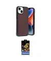 ieg™ iPhone 15 Kılıf Kıvılcım Işık Serisi - Siyah Buffer Hayalet Cam Ekran Koruyucu