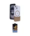 ieg™ iPhone 15 Kılıf Kozmos Form Özel Seri - Siyah Buffer Hayalet Cam Ekran Koruyucu