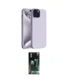 ieg™ iPhone 15 Kılıf Kozmos Yansıma Özel Seri - Şeffaf 360 Full Body Arka Koruyucu
