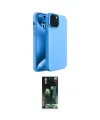 ieg™ iPhone 15 Kılıf Kozmos Yansıma Özel Seri - Şeffaf 360 Full Body Arka Koruyucu