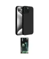 ieg™ iPhone 15 Kılıf Kozmos Yansıma Özel Seri - Şeffaf 360 Full Body Arka Koruyucu