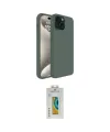 ieg™ iPhone 15 Kılıf Kozmos Yansıma Özel Seri - Siyah Polymer Nano Ekran Koruyucu