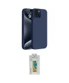 ieg™ iPhone 15 Kılıf Kozmos Yansıma Özel Seri - Siyah Polymer Nano Ekran Koruyucu