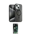 ieg™ iPhone 15 Kılıf Nova Asil Prime - Şeffaf 360 Full Body Arka Koruyucu