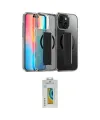 ieg™ iPhone 15 Kılıf Nova Işık Koleksiyonu - Siyah Polymer Nano Ekran Koruyucu