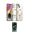 ieg™ iPhone 15 Kılıf Nova Işık Özel Seri - Siyah 360 Mat Full Body Arka Koruyucu