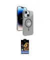 ieg™ iPhone 15 Kılıf Nova Modern Prime - Siyah Buffer Hayalet Cam Ekran Koruyucu
