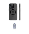 ieg™ iPhone 15 Kılıf Pusula Minimal Koleksiyonu - Siyah Joko Magic 5D Cam