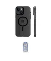 ieg™ iPhone 15 Kılıf Pusula Minimal Koleksiyonu - Siyah Joko Magic 5D Cam
