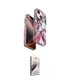 ieg™ iPhone 15 Kılıf Siluet Doku - Siyah Bilvis 3D Mat Cam Ekran Koruyucu