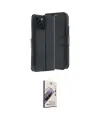 ieg™ iPhone 15 Kılıf Siluet Işık Serisi - Siyah Bilvis 3D Mat Cam Ekran Koruyucu