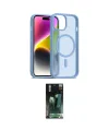 ieg™ iPhone 15 Kılıf Siluet Minimal Prime - Şeffaf 360 Full Body Arka Koruyucu