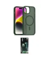ieg™ iPhone 15 Kılıf Siluet Minimal Prime - Şeffaf 360 Full Body Arka Koruyucu