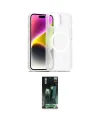ieg™ iPhone 15 Kılıf Siluet Minimal Prime - Şeffaf 360 Full Body Arka Koruyucu