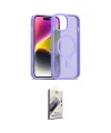 ieg™ iPhone 15 Kılıf Siluet Minimal Prime - Siyah Bilvis 3D Mat Cam Ekran Koruyucu
