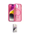 ieg™ iPhone 15 Kılıf Siluet Minimal Prime - Siyah Bilvis 3D Mat Cam Ekran Koruyucu