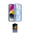ieg™ iPhone 15 Kılıf Siluet Minimal Prime - Siyah Buffer Hayalet Cam Ekran Koruyucu