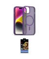ieg™ iPhone 15 Kılıf Siluet Minimal Prime - Siyah Buffer Hayalet Cam Ekran Koruyucu