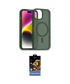 ieg™ iPhone 15 Kılıf Siluet Minimal Prime - Siyah Buffer Hayalet Cam Ekran Koruyucu