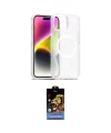 ieg™ iPhone 15 Kılıf Siluet Minimal Prime - Siyah Buffer Hayalet Cam Ekran Koruyucu