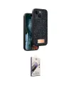 ieg™ iPhone 15 Kılıf Vadi Klasik Serisi - Siyah Bilvis 3D Mat Cam Ekran Koruyucu