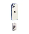 ieg™ iPhone 15 Kılıf Vadi Minimal - Siyah Bilvis 3D Mat Cam Ekran Koruyucu