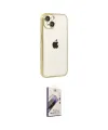 ieg™ iPhone 15 Kılıf Vadi Minimal - Siyah Bilvis 3D Mat Cam Ekran Koruyucu