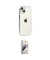 ieg™ iPhone 15 Kılıf Vadi Minimal - Siyah Bilvis 3D Mat Cam Ekran Koruyucu